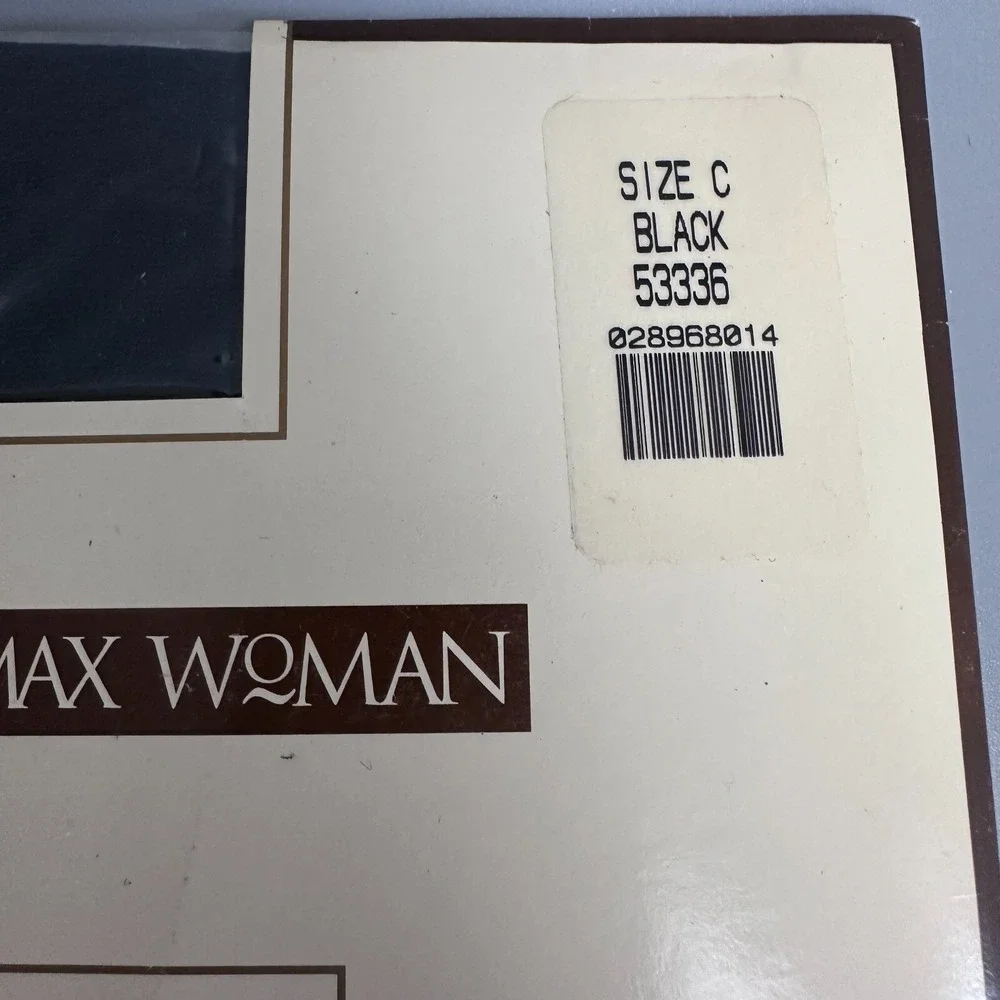 August Max Woman Silken Sheer Pantyhose 3pk Size C Black Beige Light Control Top